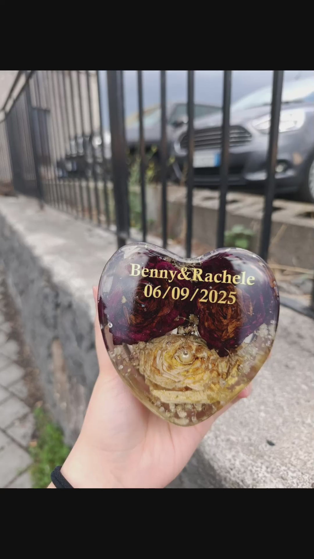 Cuore piccolo in resina
