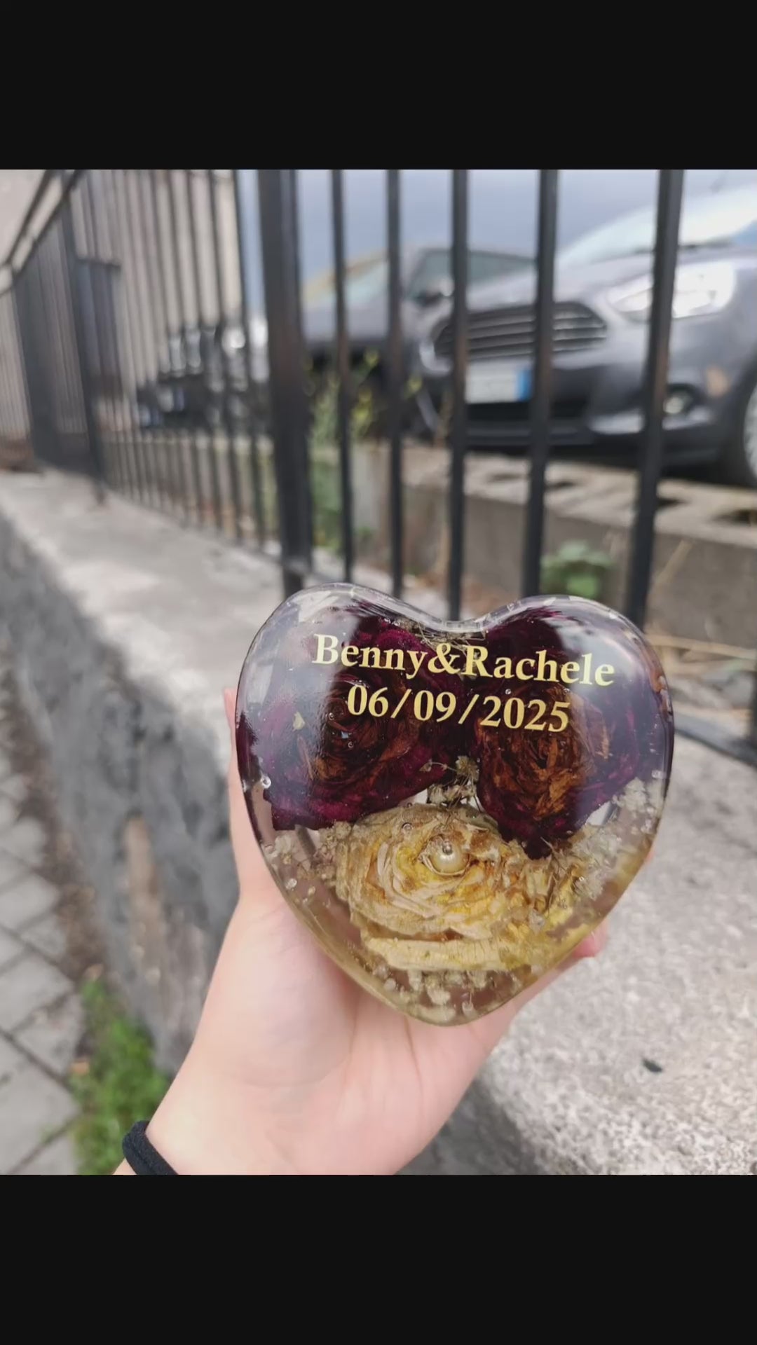 Cuore piccolo in resina