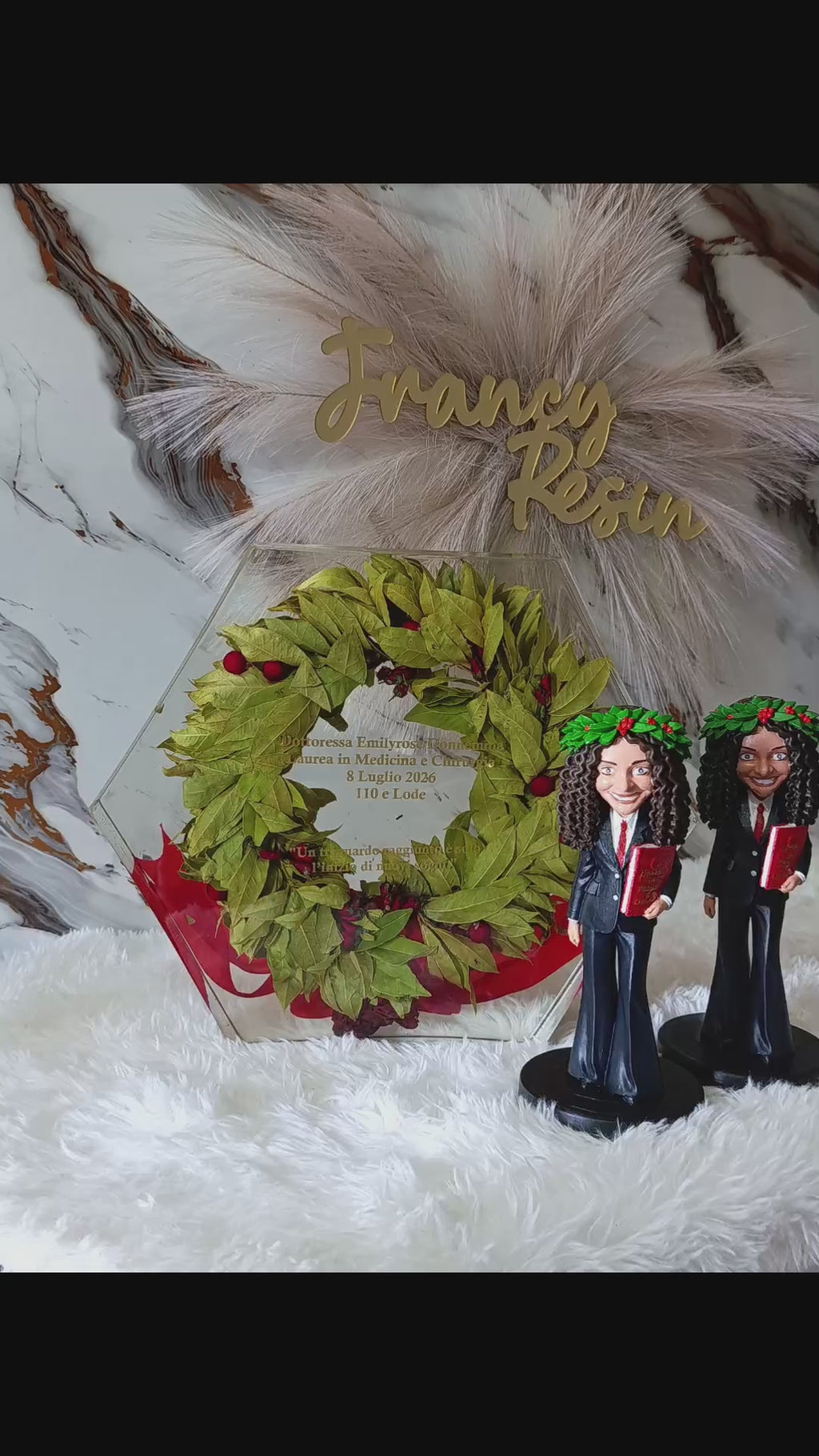 Corona laurea + statuette
