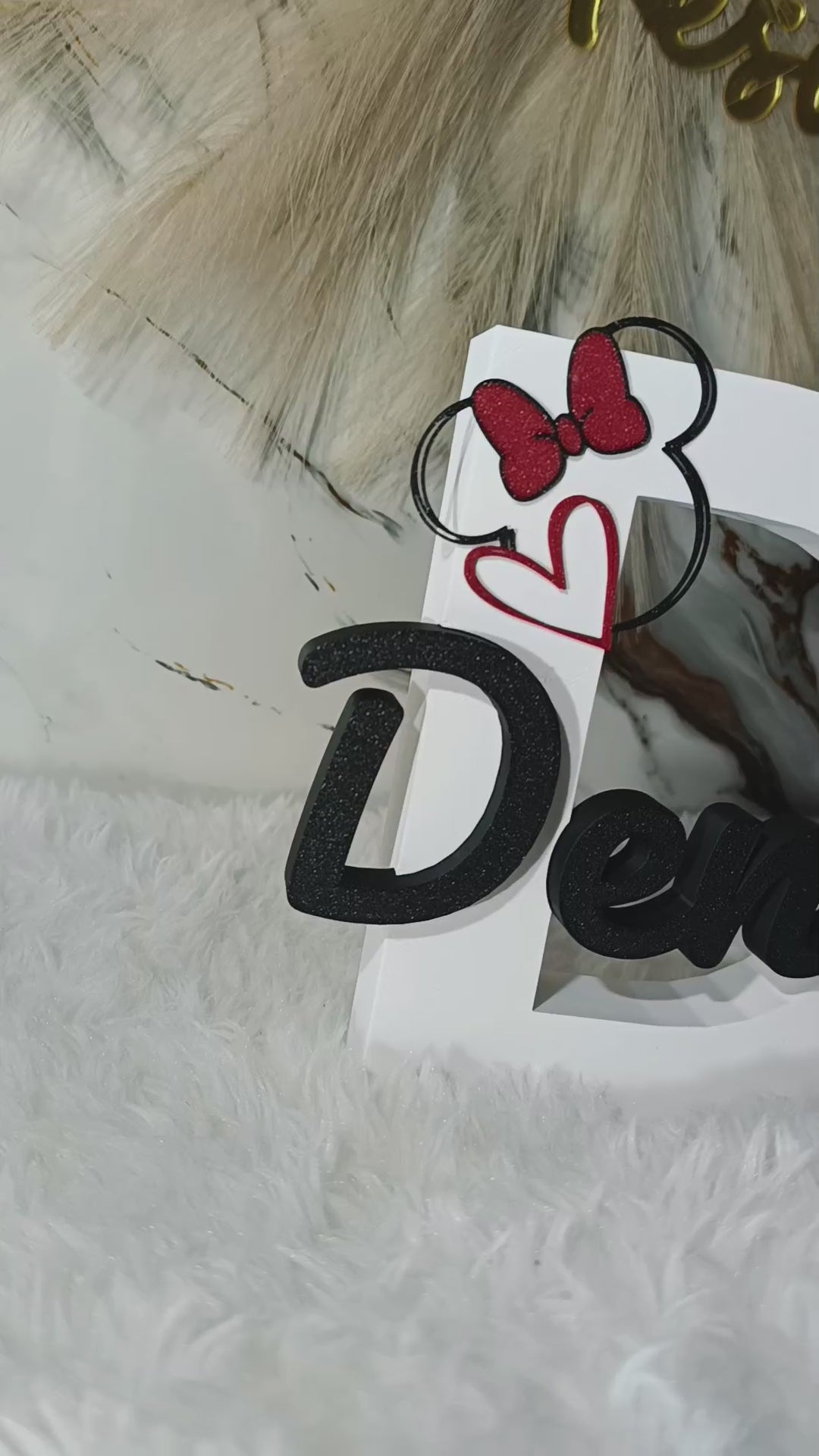 Lettera con nome in 3D