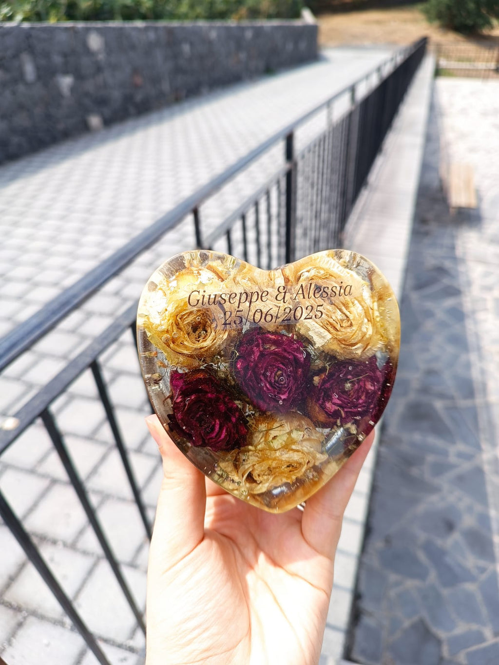 Cuore piccolo in resina