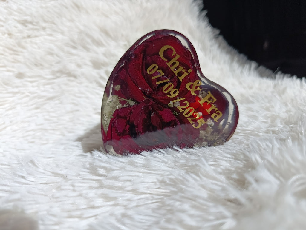 Cuore piccolo in resina