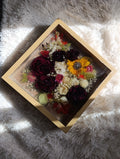 Bouquet inglobato in cornice
