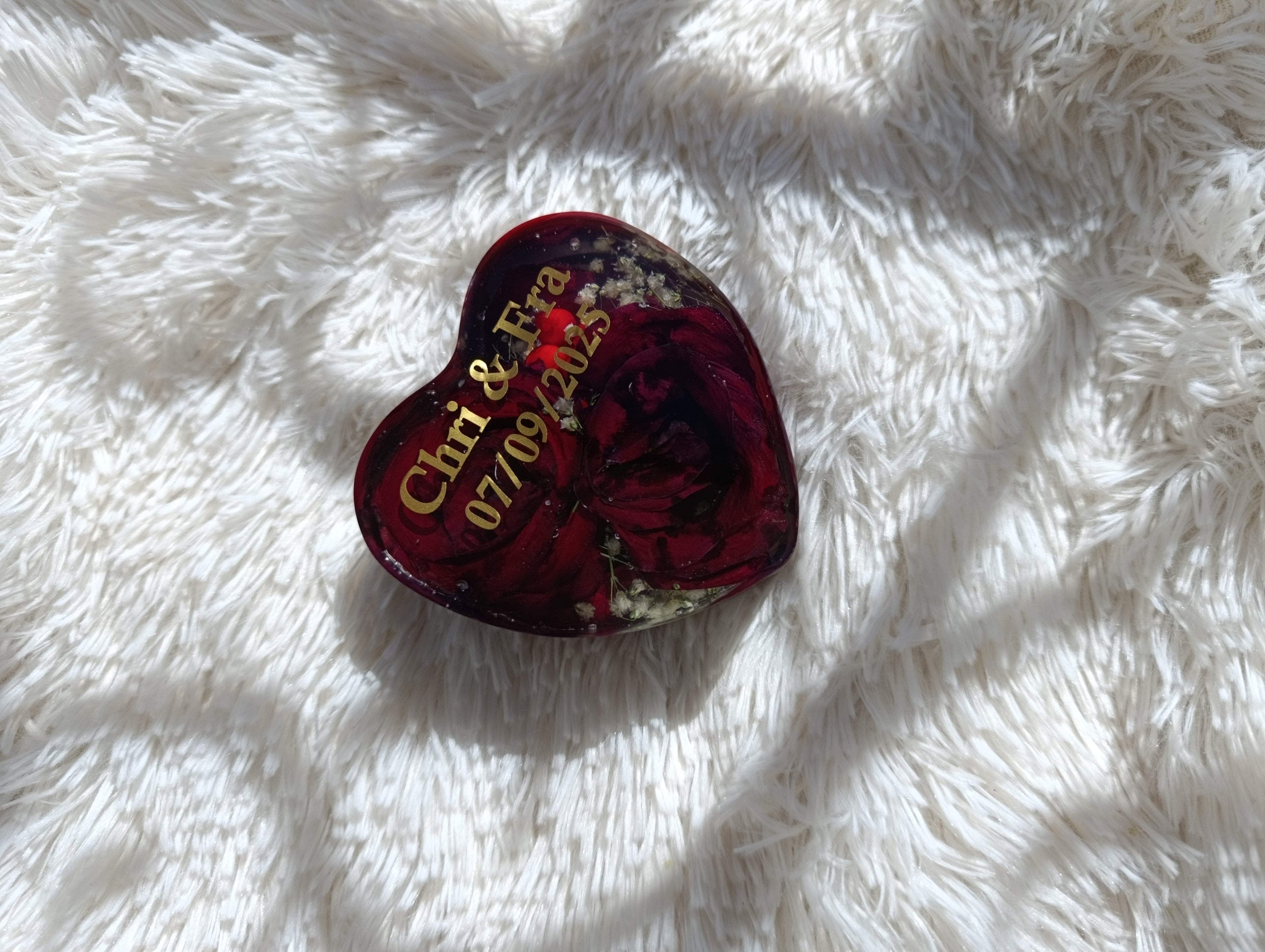 Cuore piccolo in resina